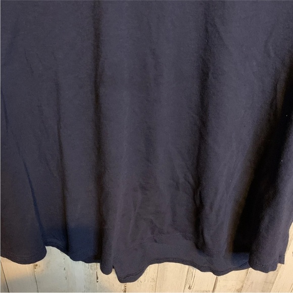 Terra & Sky Woman's Blouse T-shirt Blue Short Sleeves Top Size 2X (20W-22W) - Picture 4 of 16